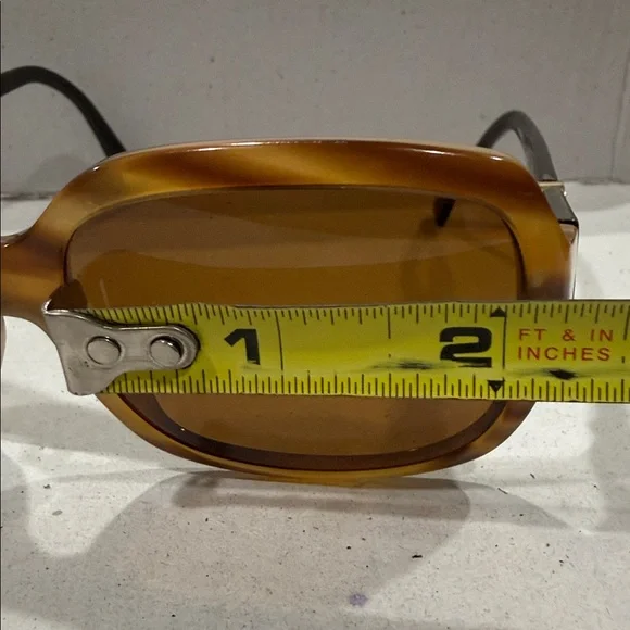 CHANEL Italy Vintage Tortoise Shell light Honey color Sunglasses 🕶️ & hard Case - Picture 11 of 16